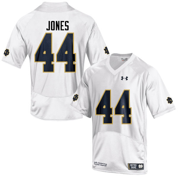 Men #44 Jamir Jones Notre Dame Fighting Irish College Football Jerseys-White